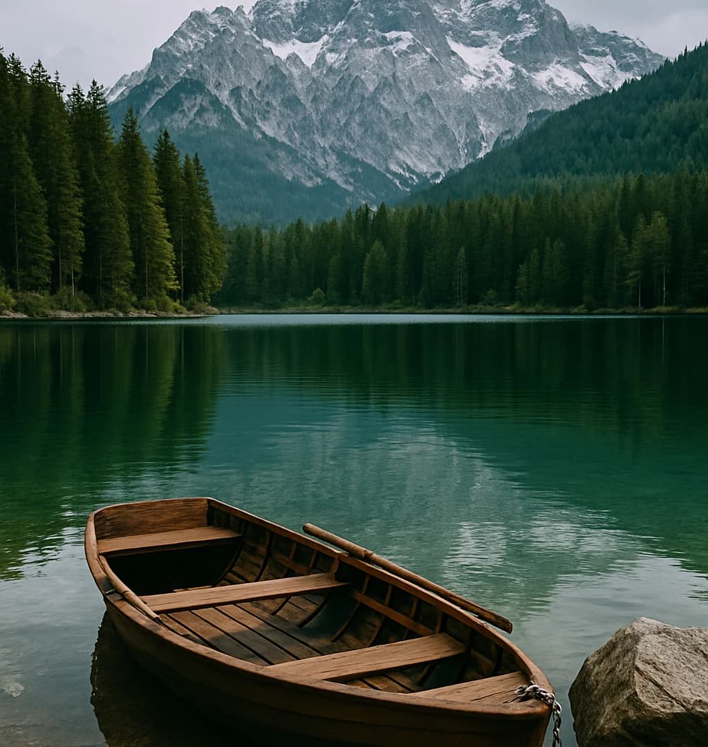 Mountain lake view
